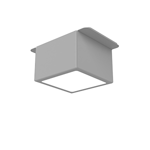 Светодиодный светильник VARTON DL-Grill 75х75 мм 10 Вт CRI90 для потолка Грильято с шириной ламели 15 мм встраиваемый 4000 К 60x60x60 мм RAL7024 серый муар диммируемый по протоколу DALI